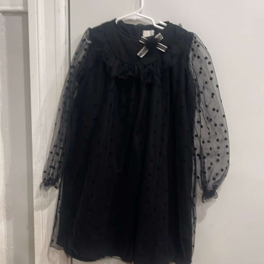 Little girls dressy black dress